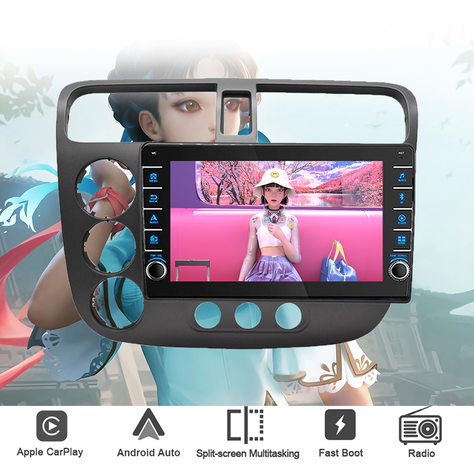 Audio Music Hindi - Voor Honda Civic 2000-2006 Autoradio Audio