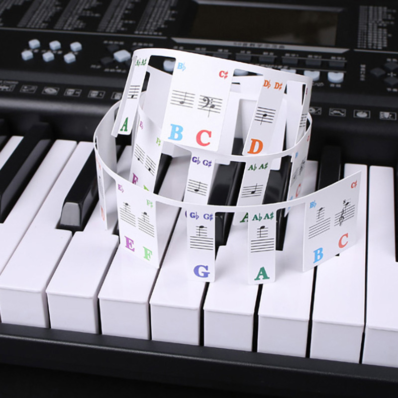 Keyboard Piano 61 Key - Pianotoetsenbordstickers 88/61 toetsen, verwijderbare etiketten voor