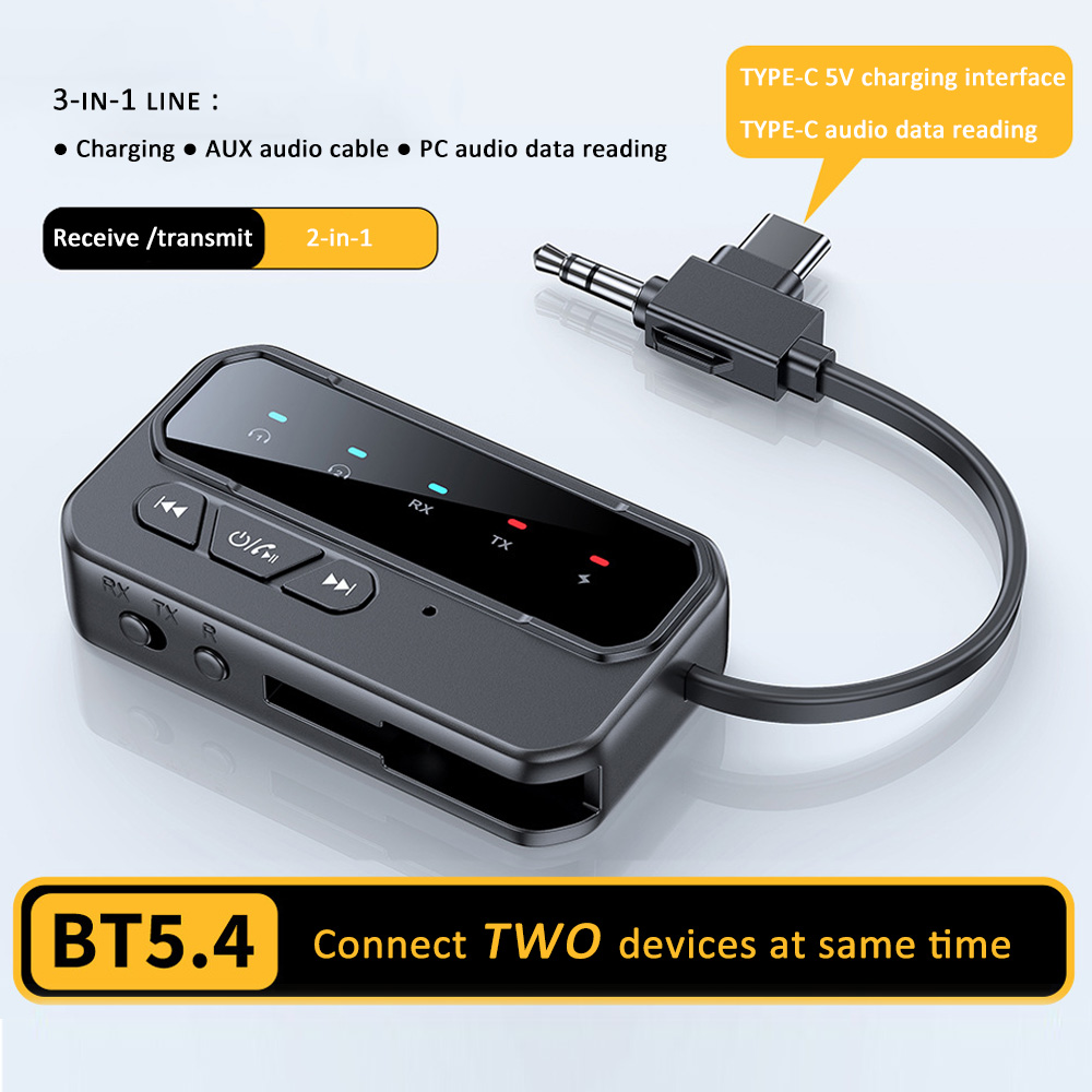 Audio Music News - Nieuws 2-in-1 Bluetooth 5.4 Audio-ontvanger Zender