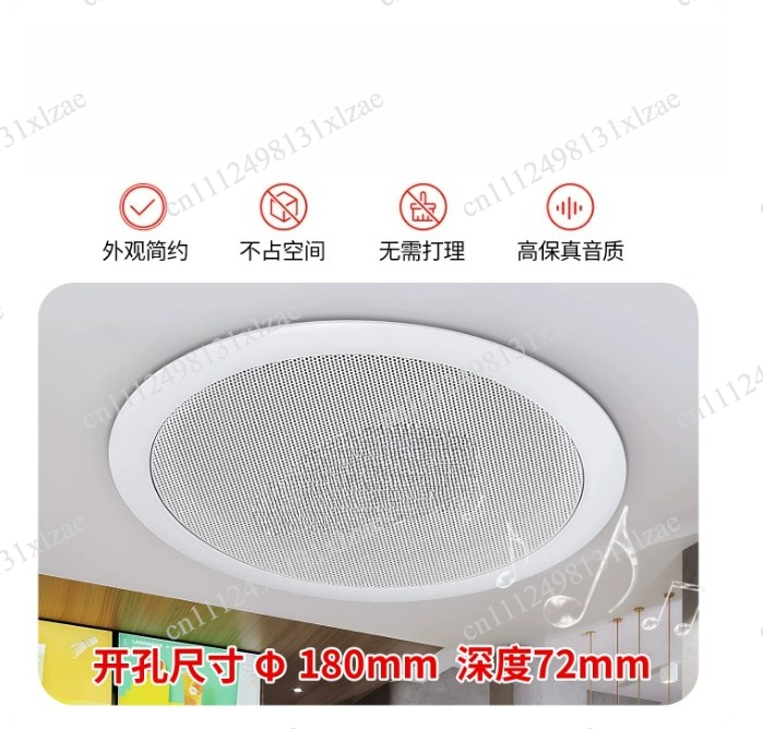 Audio Music Store - TD202 plafondluidspreker plafond audioluidspreker Bluetooth achtergrondmuzieksysteem