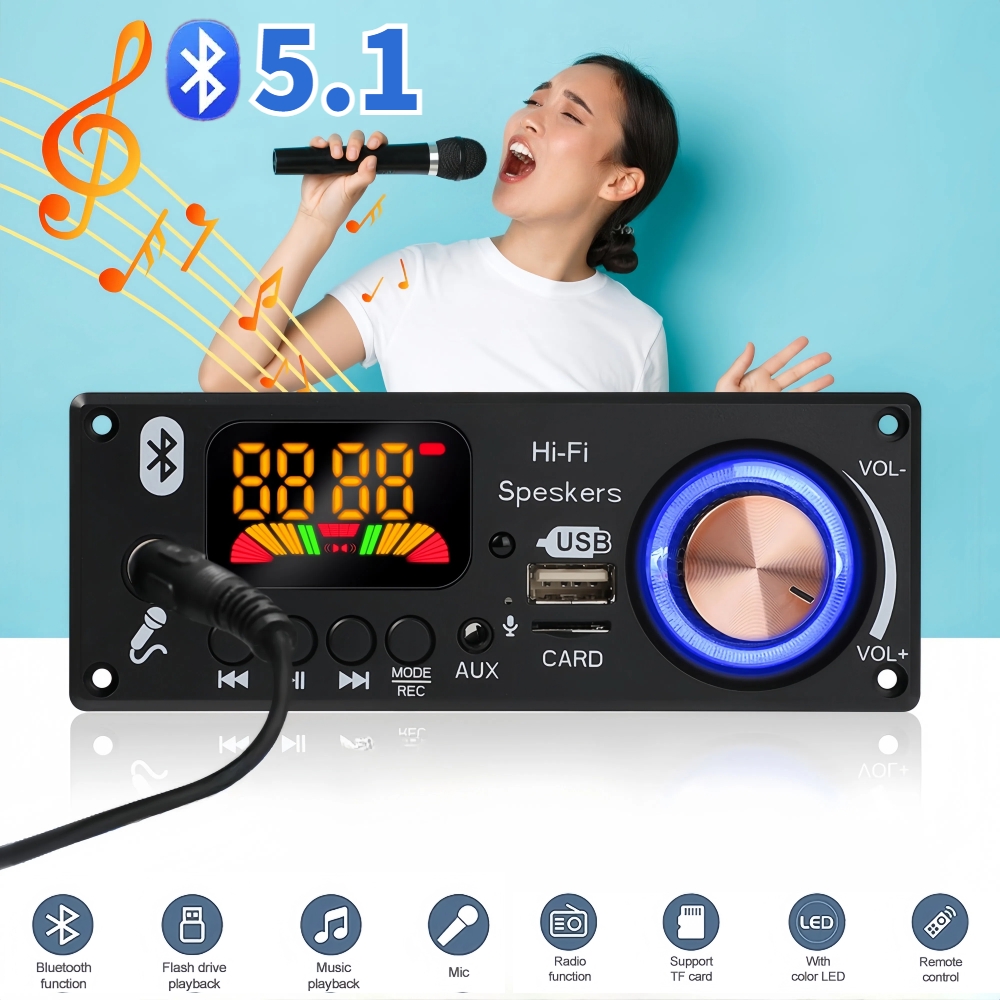 Audio Music Volume - Bluetooth 5.1 Diy 160W Versterker Mp3