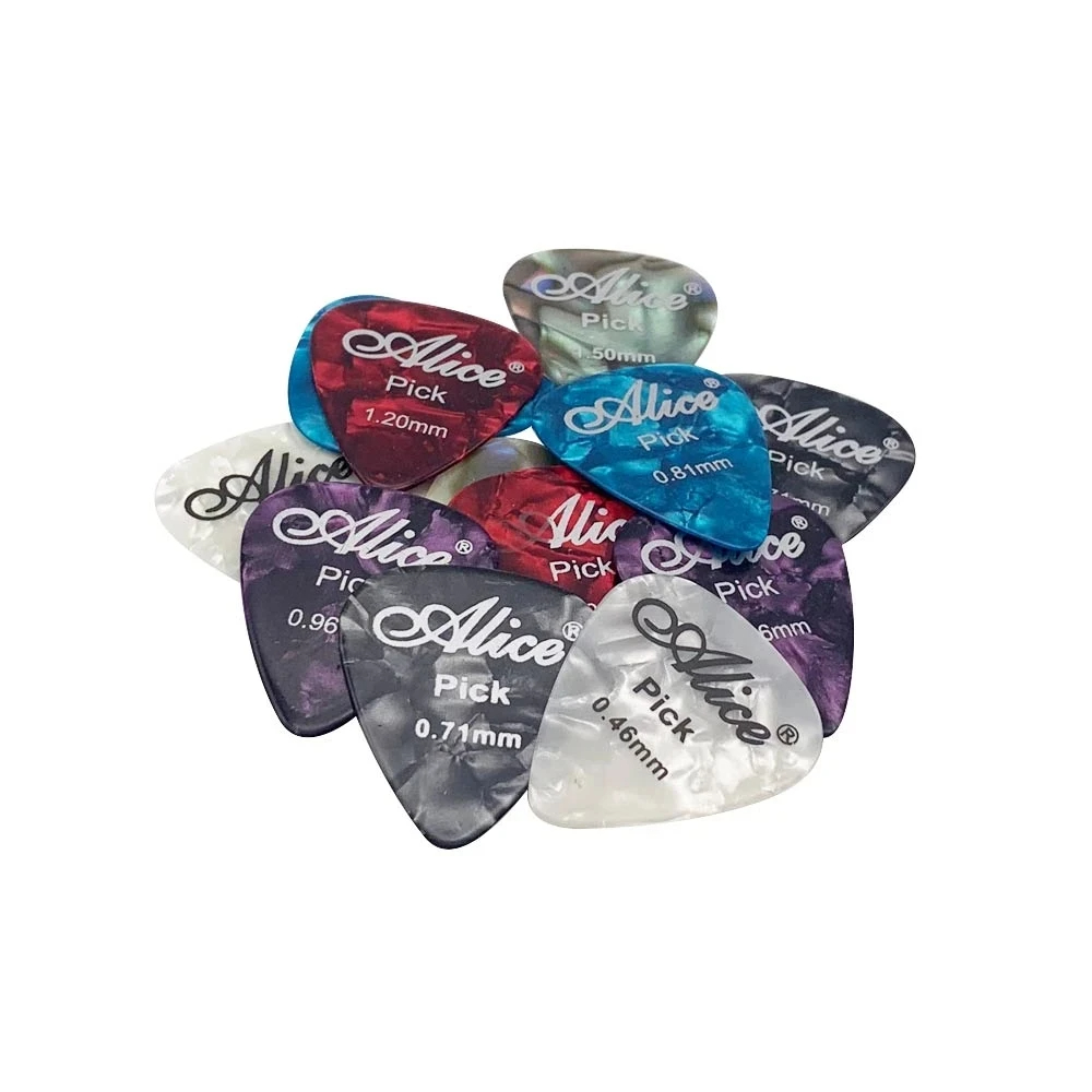 Electric Guitar Pick Pack - Alice Plectrums 6 stks Celluloid Mediator