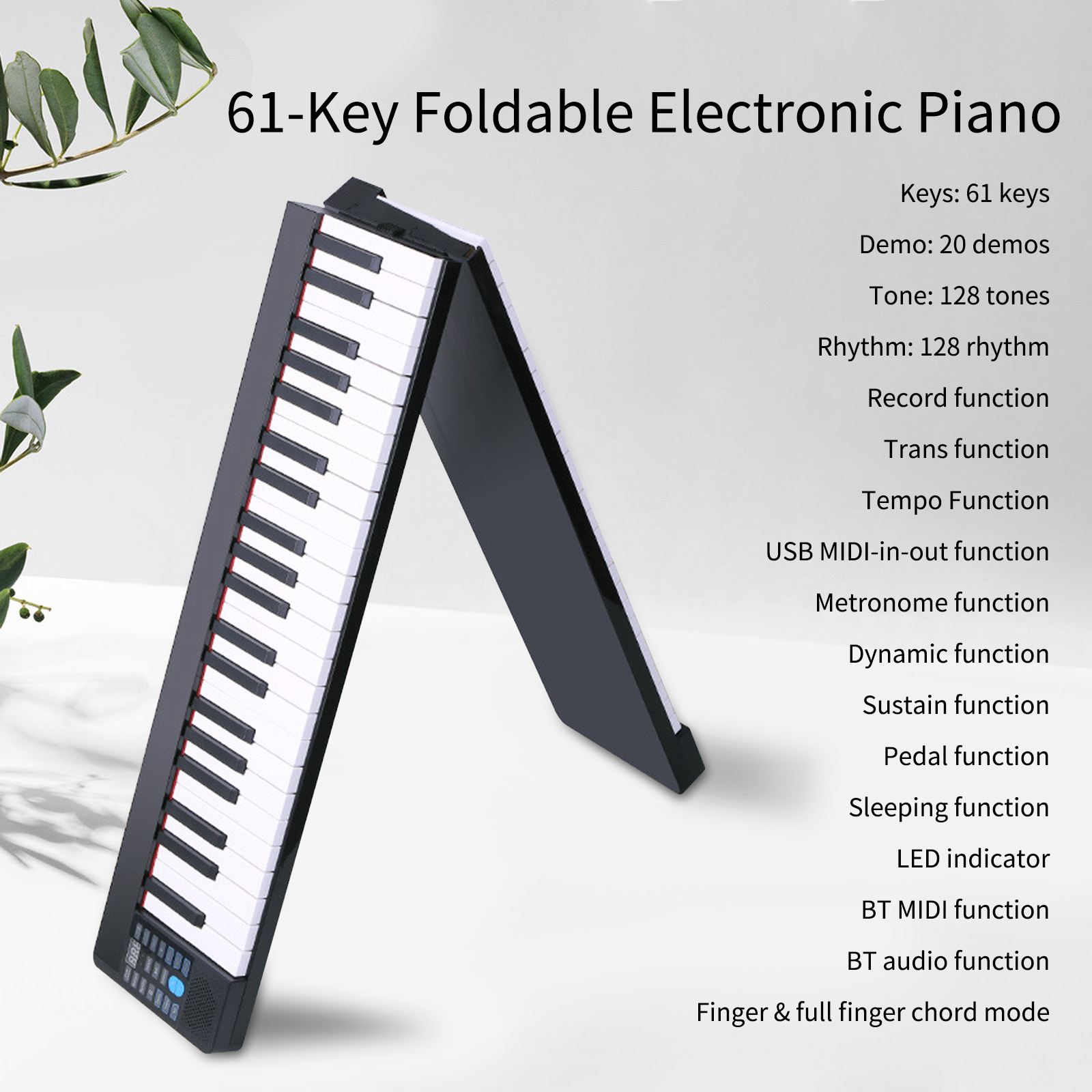 Opvouwbare elektronische piano - Keyboard Piano 61 Key recensie en prijs