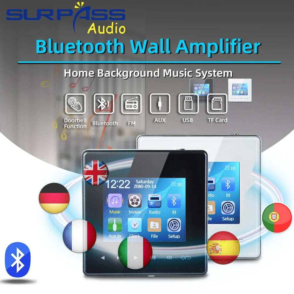 Bluetooth wandversterker voor  - Audio Music System For Home recensie en prijs
