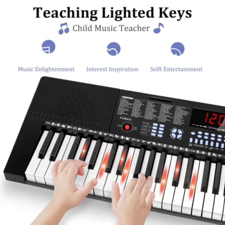 Beginnerskeyboard met 61 toets - Keyboard Piano 61 Key recensie en prijs