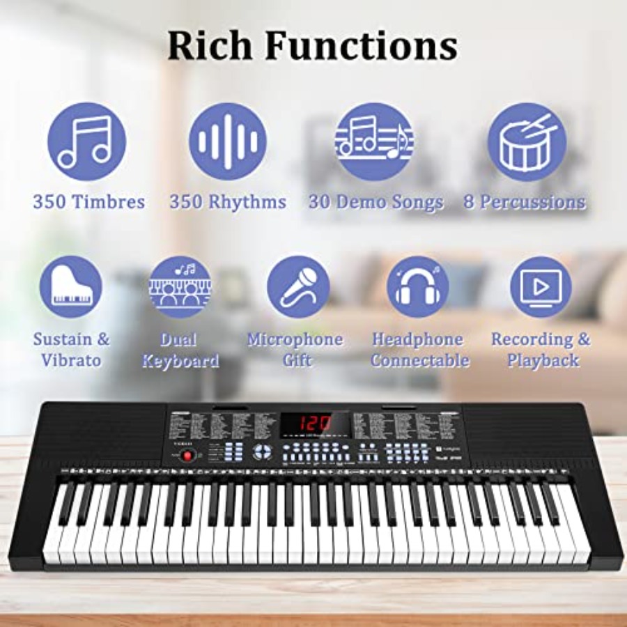Beginnerskeyboard met 61 toets - Keyboard Piano 61 Key recensie en prijs