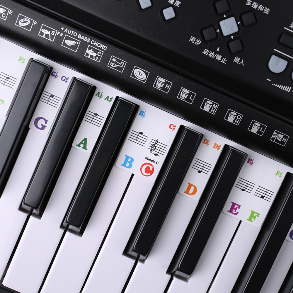 Pianotoetsenbordstickers 88/61 - Keyboard Piano 61 Key recensie en prijs