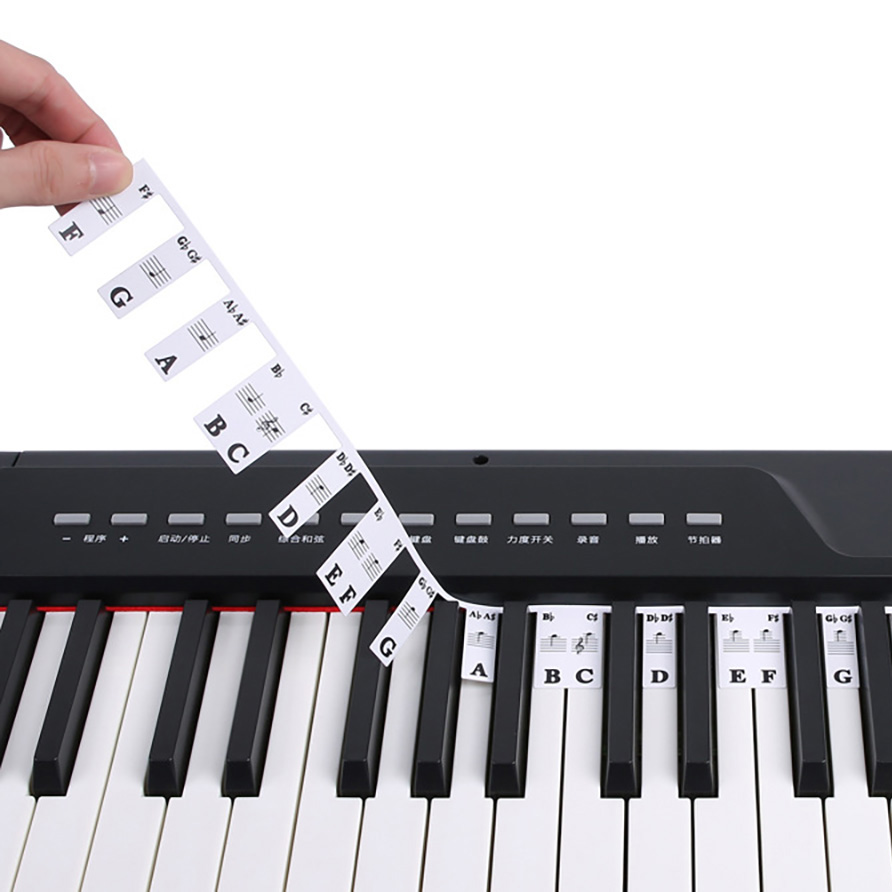Pianotoetsenbordstickers 88/61 - Keyboard Piano 61 Key recensie en prijs