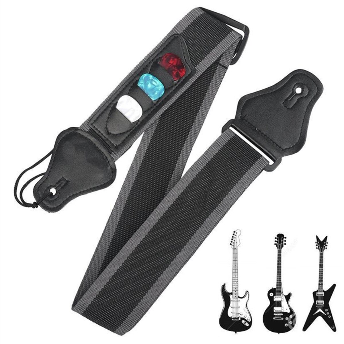 Elektrische Gitaarband Verstel - Electric Guitar Pick Pack recensie en prijs