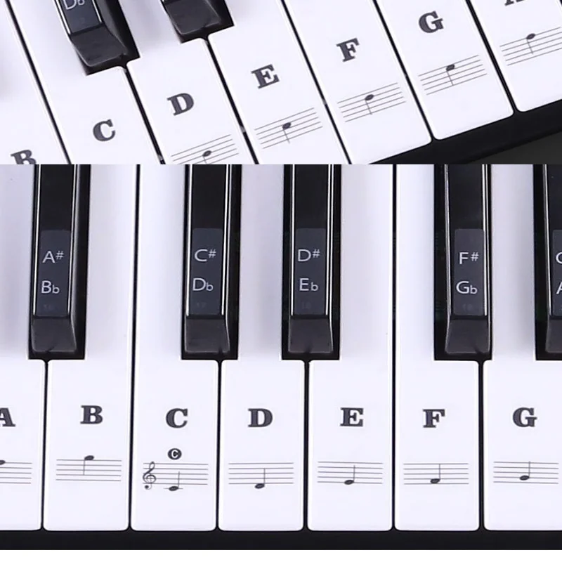 1PC Piano Training Stickers Vo - Keyboard Piano 61 Key recensie en prijs