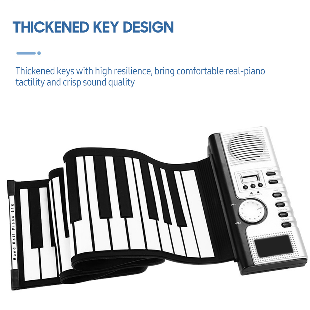 61-toetsen oprolbaar pianotoet - Keyboard Piano 61 Key recensie en prijs